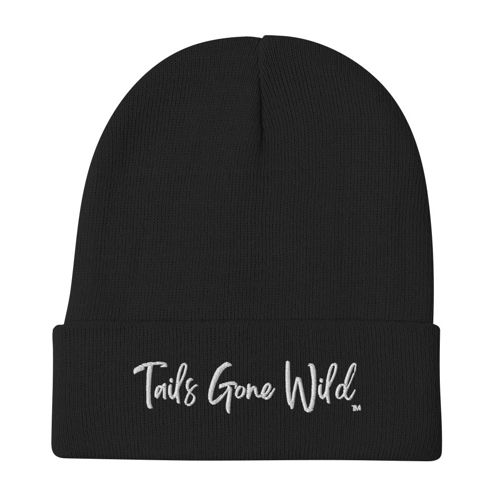 Tails Gone Wild embroidered beanie