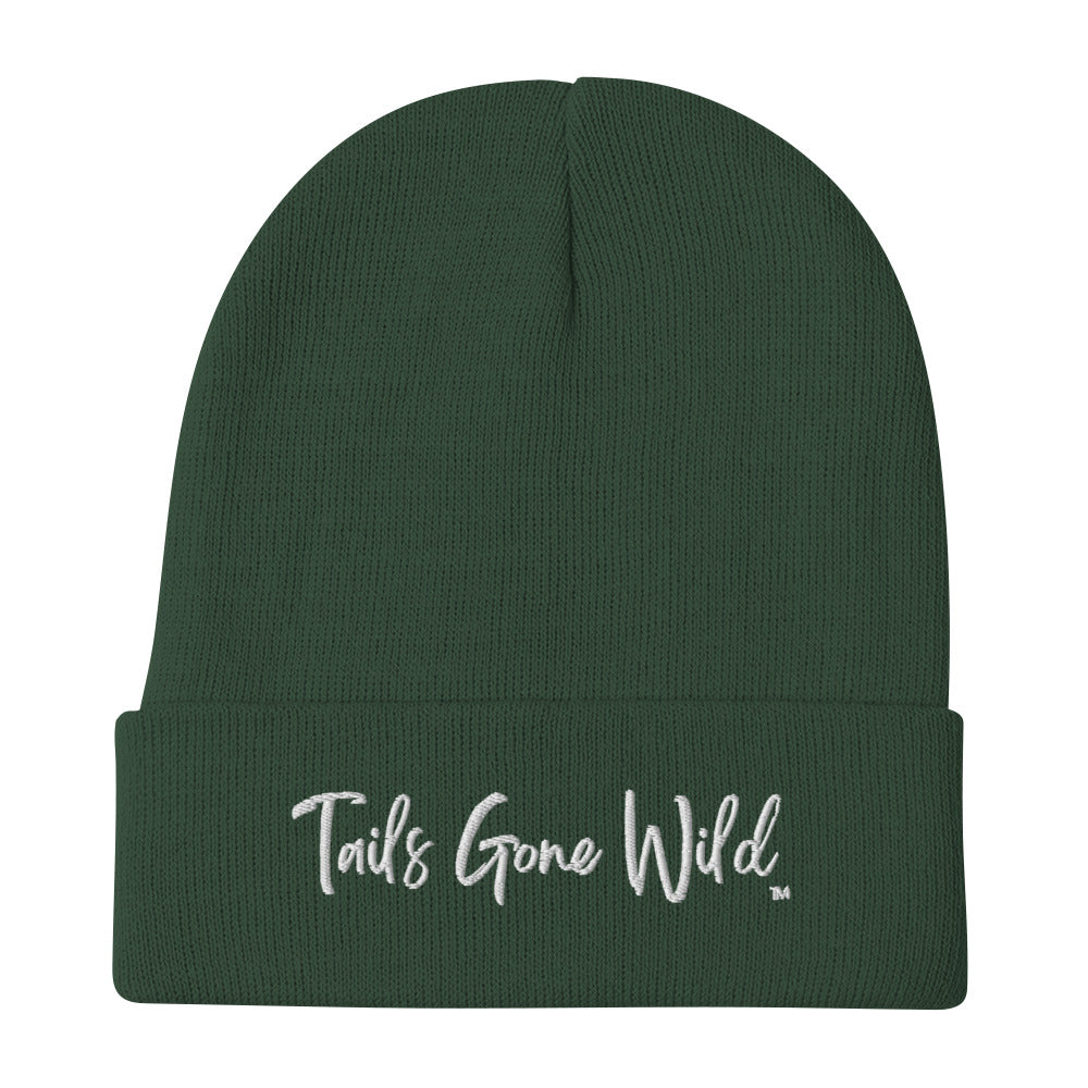Tails Gone Wild embroidered beanie
