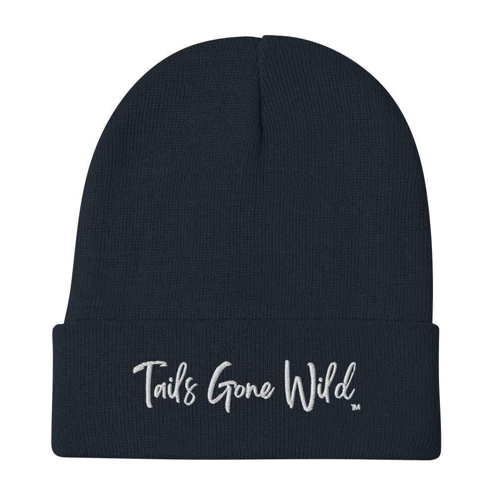 Tails Gone Wild embroidered beanie