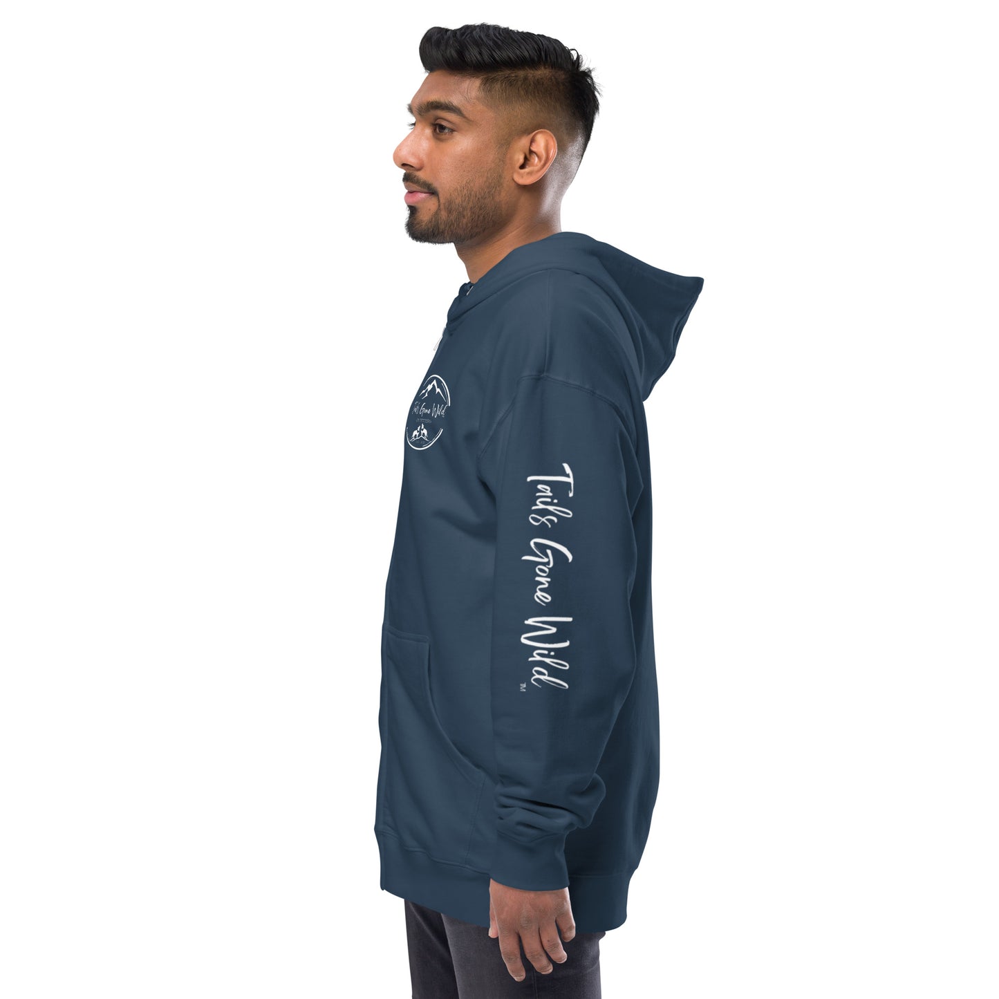 Tails Gone Wild Unisex zip up hoodie
