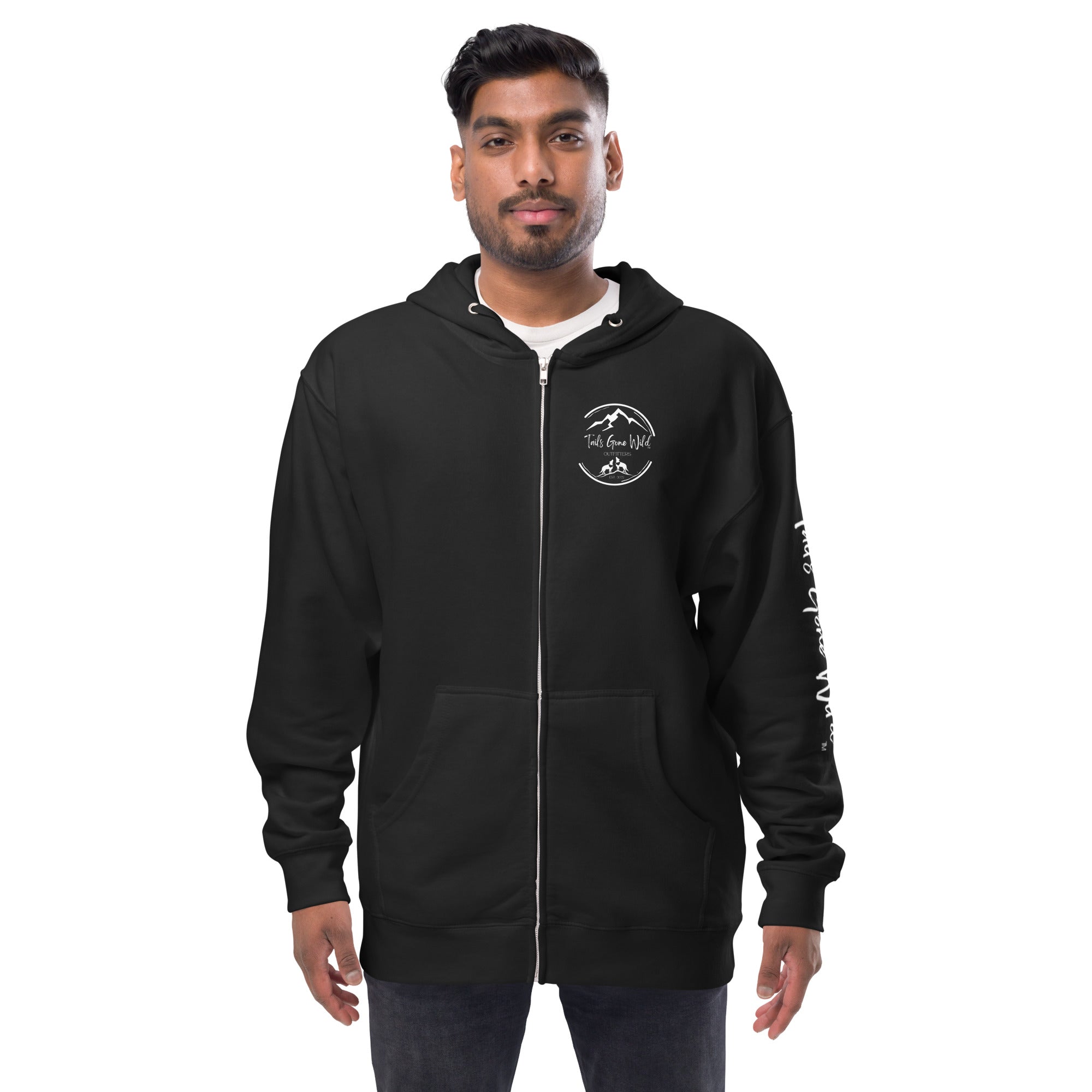 Tails Gone Wild Unisex zip up hoodie
